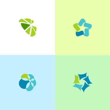 Farklı soyut moda sembolleri