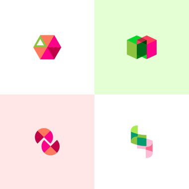 Tasarımınız için farklı soyut moda sembolleri