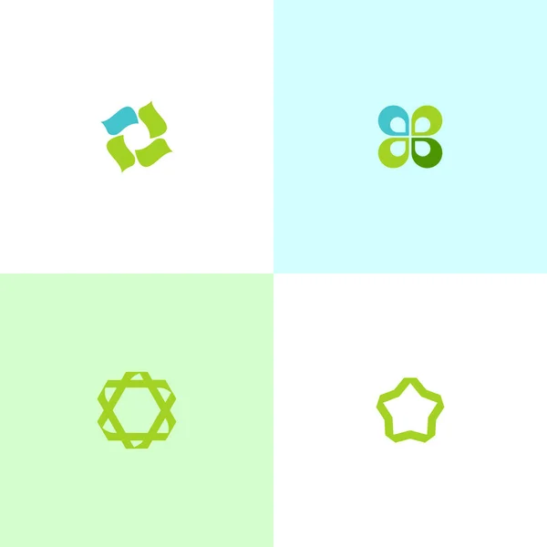 Różne Abstrakcyjne Symbole Modne Dla Twojego Projektu — Wektor stockowy