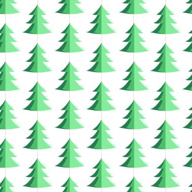 Noel ağaçlarıyla kusursuz desen. Sonsuz dokusu olan koleksiyon