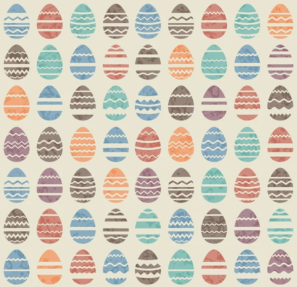 Nahtlose Ostermuster aus Eiern — Stockvektor
