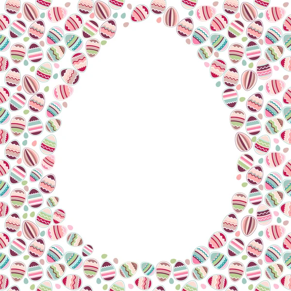 Seamless easter pattern made eggs — Stock Vector