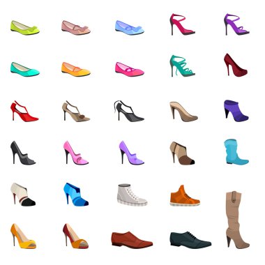 Kadınlar s moda koleksiyonu ayakkabı.