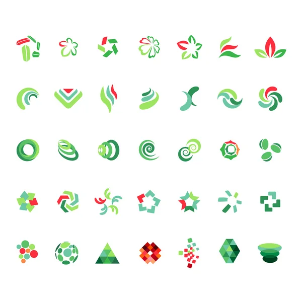 Différents symboles abstraits tendance — Image vectorielle