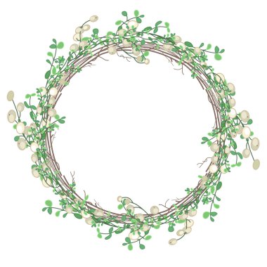 Noel çelenk ökseotu ile izole üzerinde beyaz dalları. Festival tasarım, Duyurular, kartpostallar, Davetiyeler, posterler için.