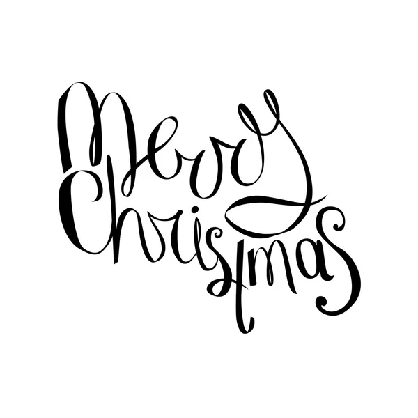 Merry christmas phrase isolated on white background — Stockový vektor