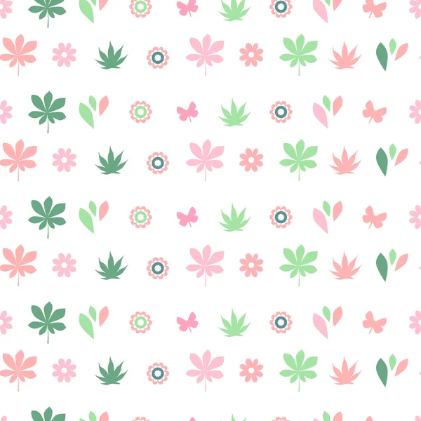 Seamless pretty pattern with stylized birds and nests. Endless texture for your design, announcements, greeting cards, posters, advertisement. — 图库矢量图片