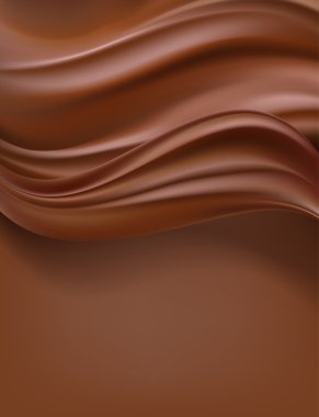 creamy chocolate vertical background. vector  clipart