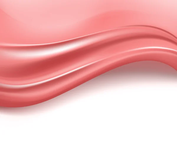 Golvende roze zijdeachtige achtergrond. vector — Stockvector