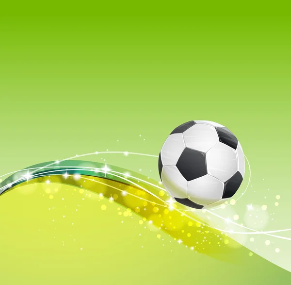 Soccer ball on green background Stock Vector Image by ©Denchik 29553341