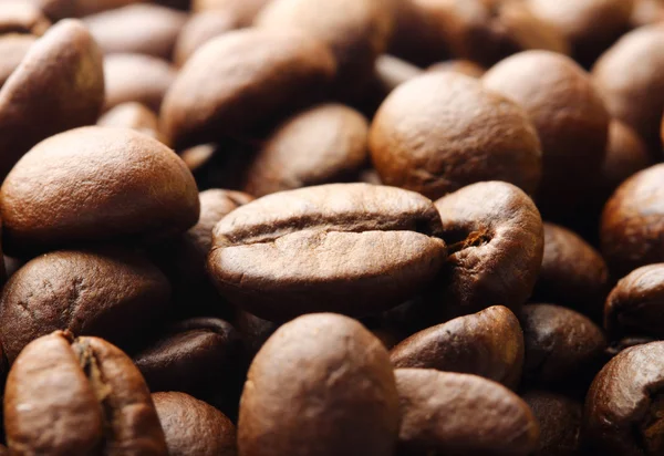 Granos de café tostados primer plano —  Fotos de Stock