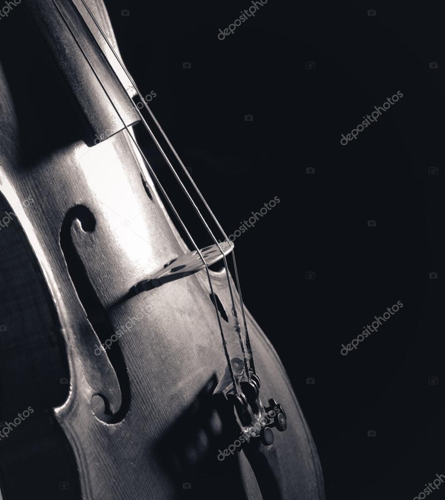 Violin closeup monochrome photo on black background Stock Photo by ©Ghenadie 114962822 Violin closeup monochrome photo on black background Stock Photo by ©Ghenadie 114962822