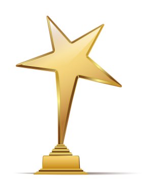 Altın Sanat Ödülü. vektör çizim