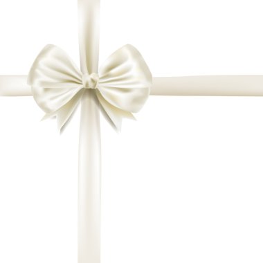 ipeksi yay şerit beyaz arka plan üzerinde beyaz. vektör çizim