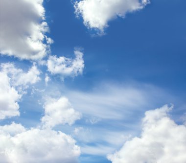 gökyüzü ve kabarık bulutlar soyut doğa arka plan