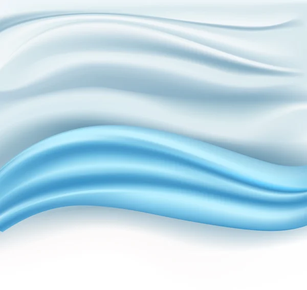 Abstrait bleu soyeux fond doux. illustration vectorielle — Image vectorielle