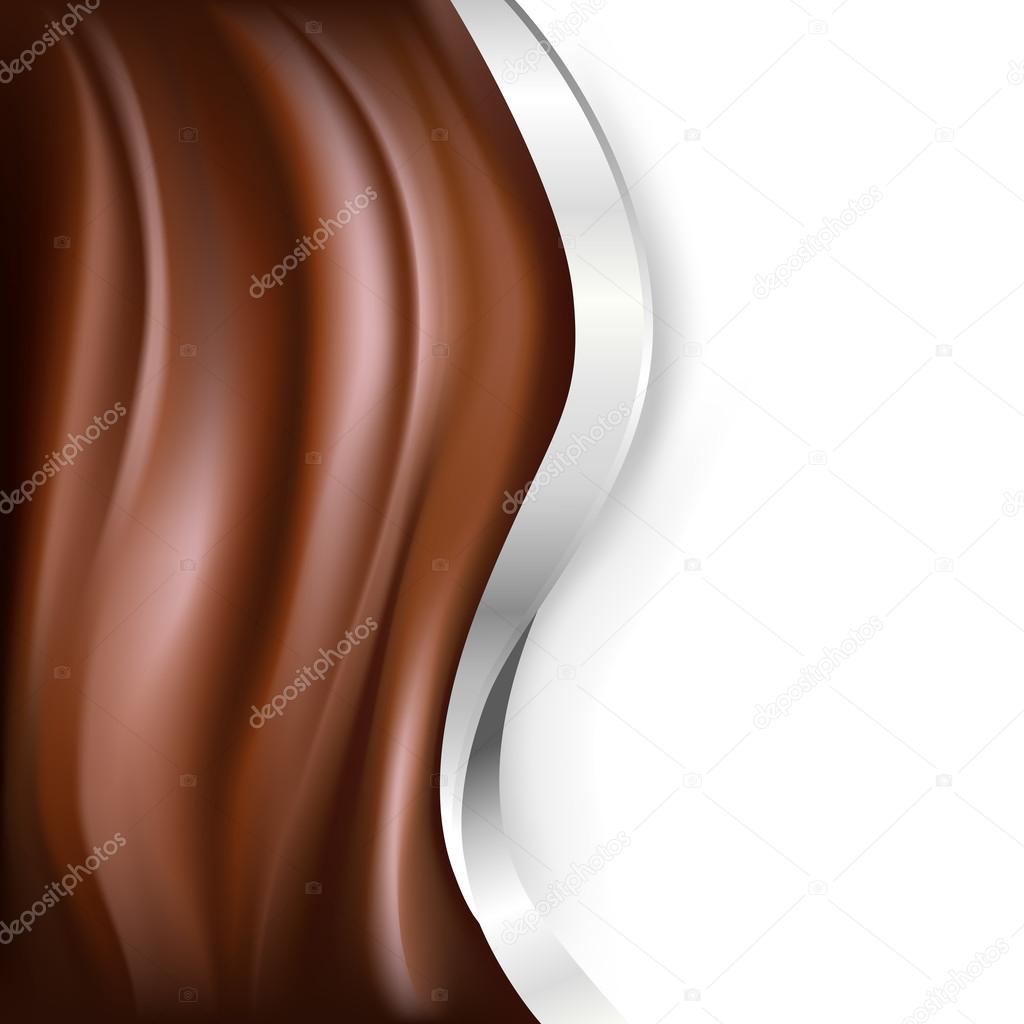 chocolate background with silver