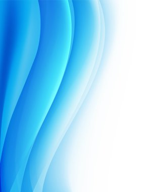 Dalgalar katlama ile mavi arka plan