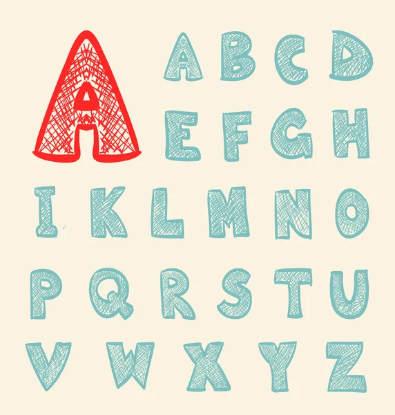 Мультяшный набор ABC — стоковый вектор