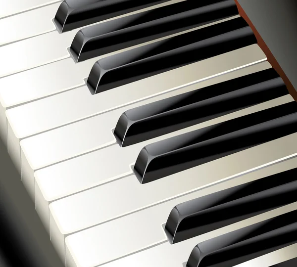 Clés pour piano — Image vectorielle