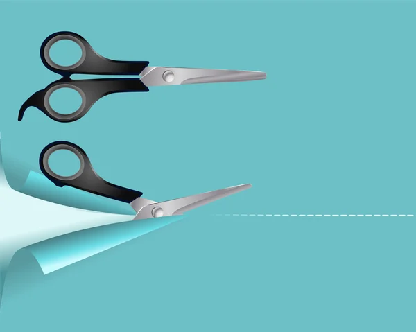 Pair of scissors — Stock Vector