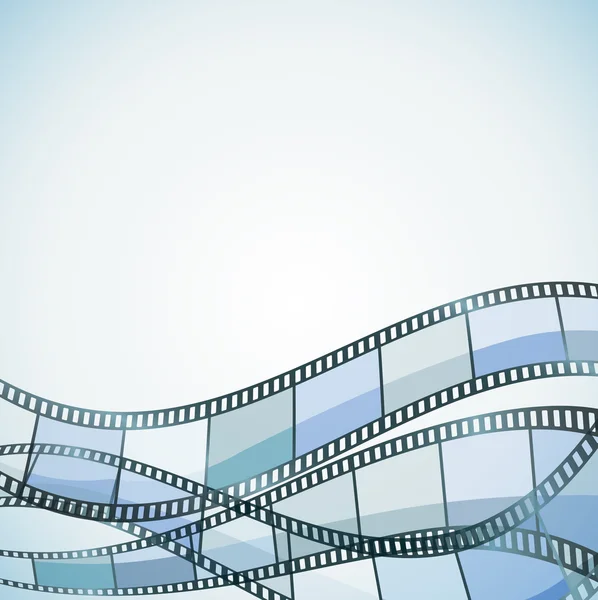 Fundo azul com cor filmstrip —  Vetores de Stock