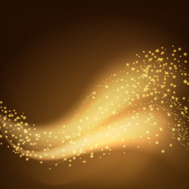 altın yıldız kahverengi zemin akan