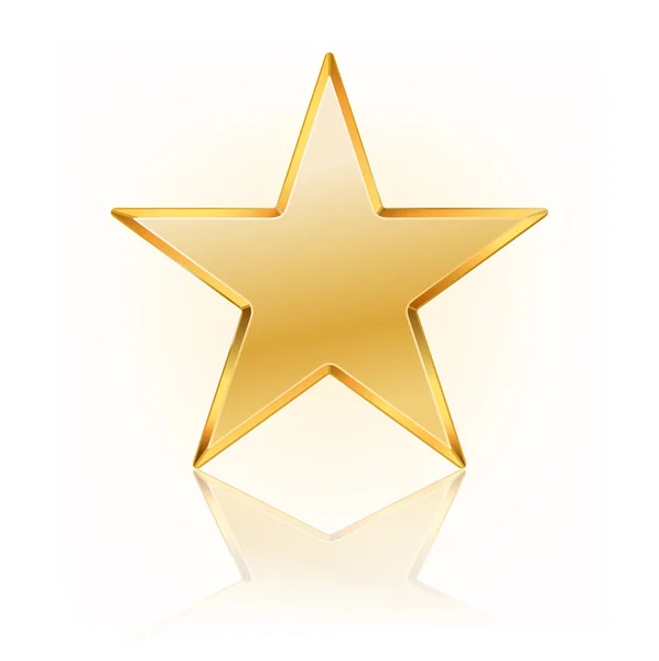 Illustration vectorielle de l'étoile dorée — Image vectorielle
