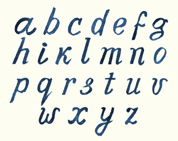 Acuarela pintado a mano letras del alfabeto — Vector de stock
