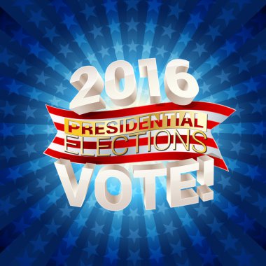 USA presidential elections background. vector illustration clipart