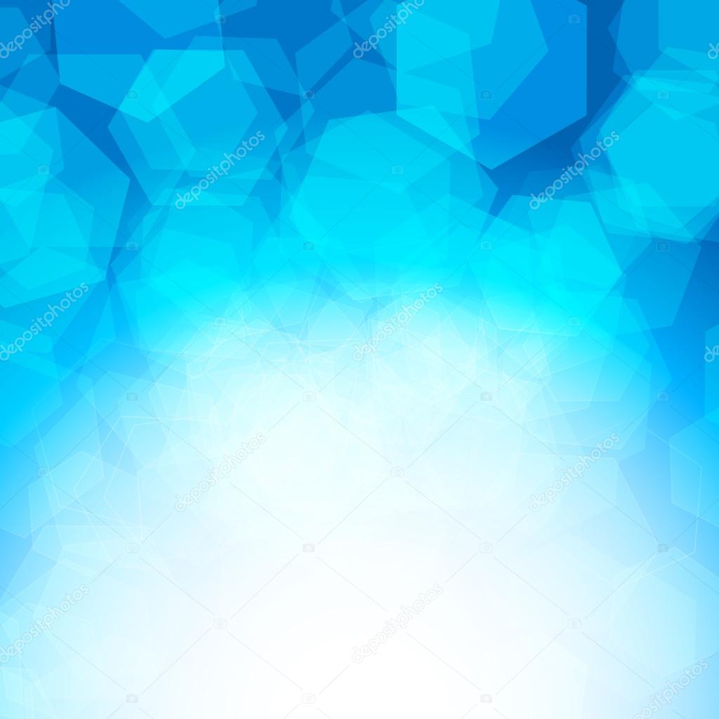 abstract blue background with transparent shapes