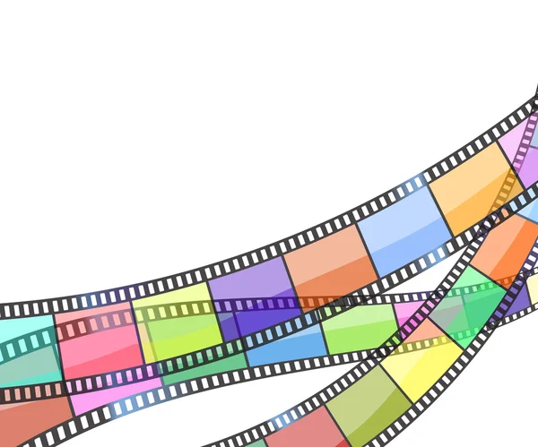 Fundo com cor filmstrip. vetor —  Vetores de Stock