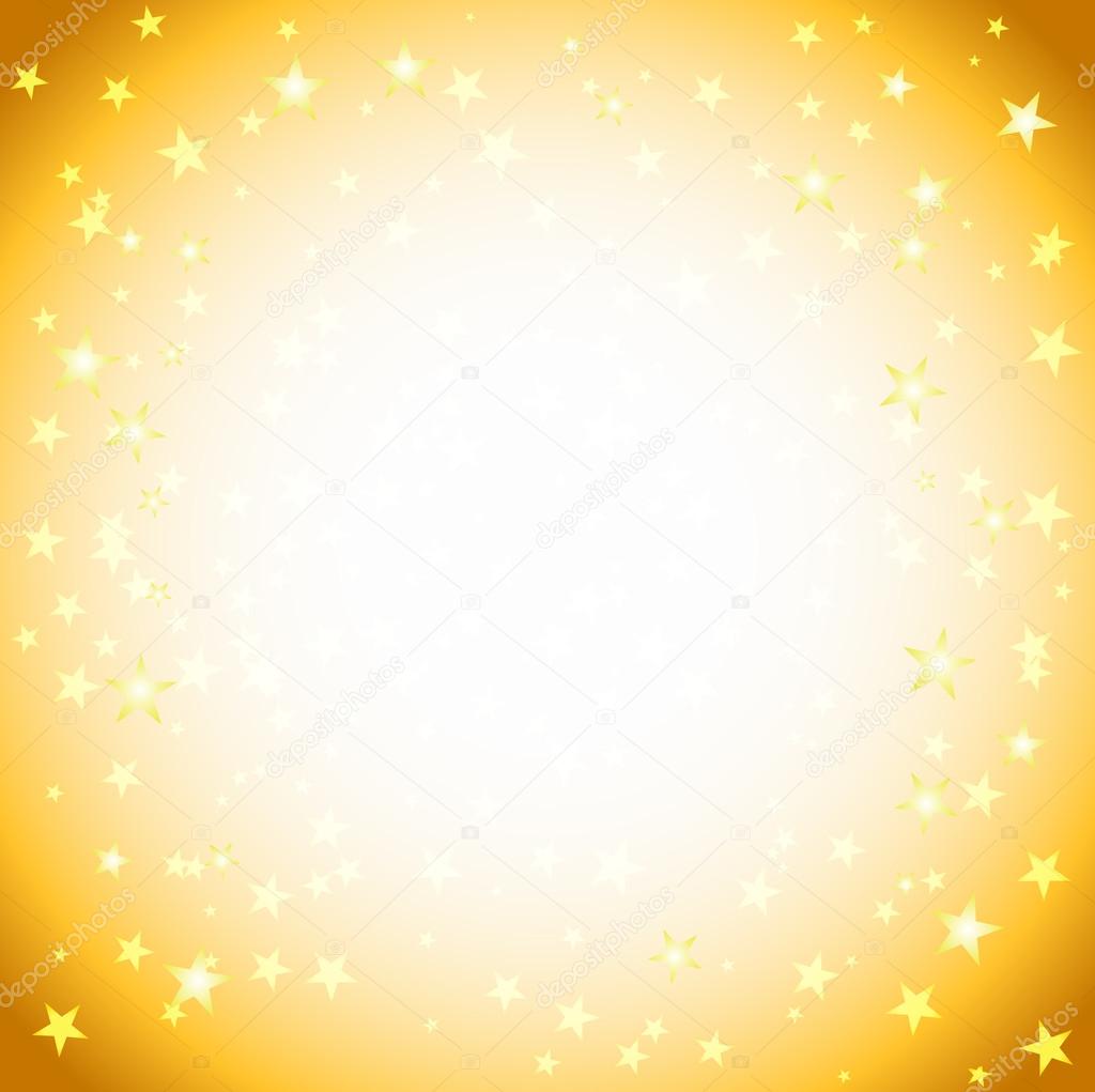 yellow square background with stars