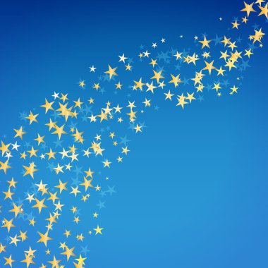 altın yıldız gece arka plan üzerinde akan