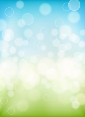 bokeh efektleri ışığı ile arka plan bahar. vektör