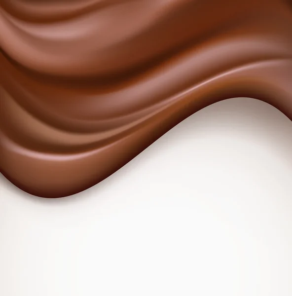 Fundo ondulado chocolate com espaço para texto. vetor — Vetor de Stock