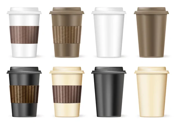 Taza de café para acompañar las variaciones. vector — Vector de stock