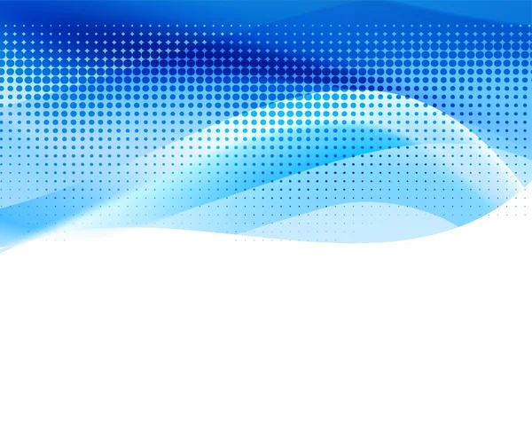 Vivid blue abstract background with halftone. vector — Stock Vector