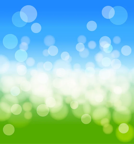 Spring abstract background with lights effects. vector — Stock Vector