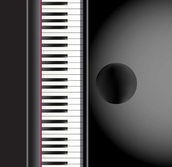 Piano y un fondo de silla. vector — Vector de stock