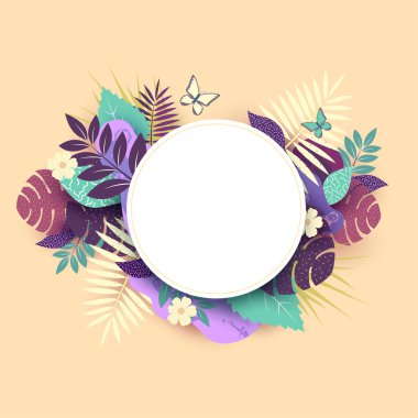 Çiçek vektör afiş 