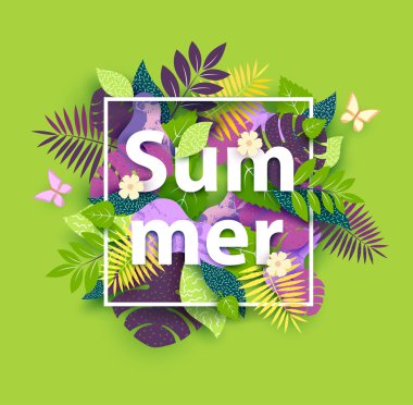 Floral summer background