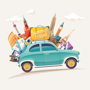 Euro-gezi retro araba ile