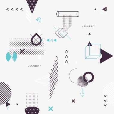 Geometrik öğelerin sorunsuz arka plan