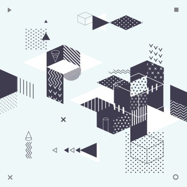 Soyut modern geometrik arkaplan