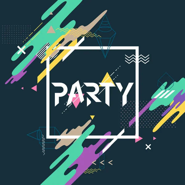 Abstrato para o cartaz da festa — Vetor de Stock