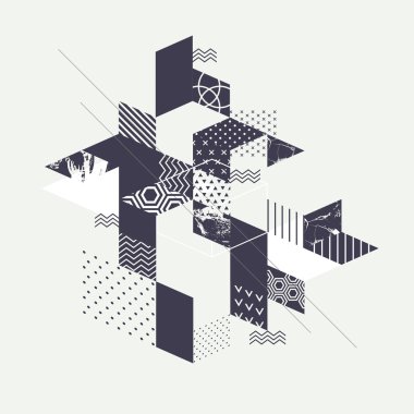 Soyut sanat geometrik arka plan