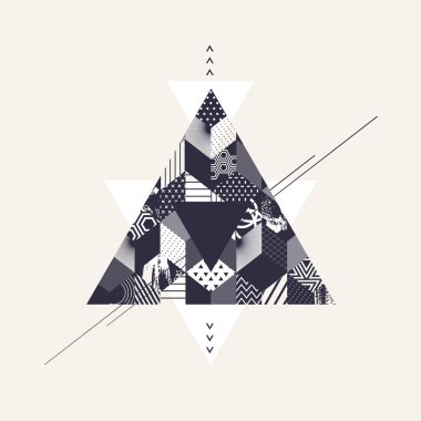 arka plan bstract sanat üçgen ile