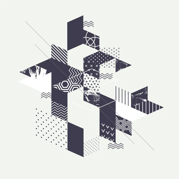 Abstrakt konst geometrisk bakgrund — Stock vektor