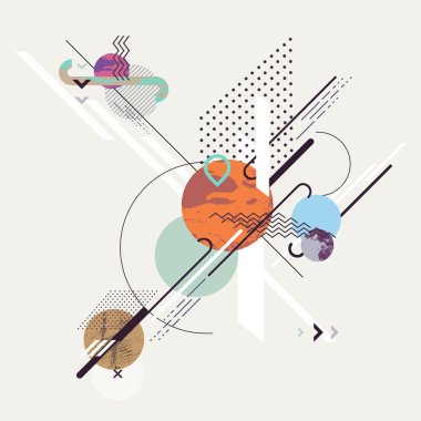 Soyut modern geometrik arkaplan